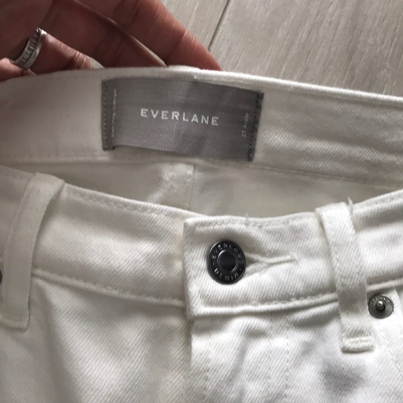 🌊Everlane High Rise White Skinny Ankle Jeans🌊 - Picture 3 of 8